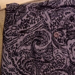 D &co medium gray/ black paisley pant